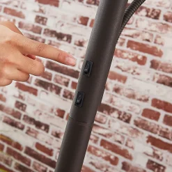 Lucande Gulvlampe Dunja, hvit/rust, metall, leselampe