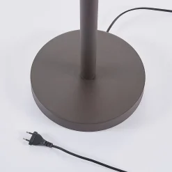 Lucande Gulvlampe Dunja, hvit/rust, metall, leselampe