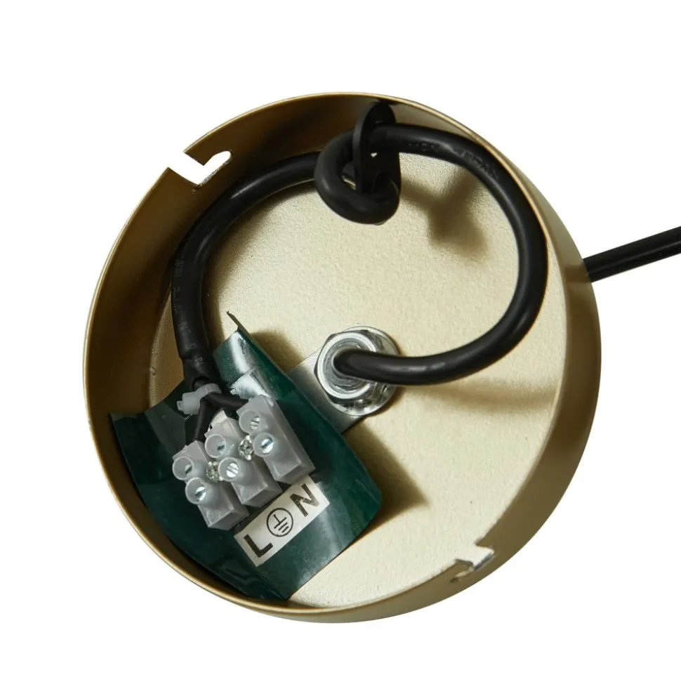 Lucande hengelampe Isandro, 95 cm, gull, hvit, 7 lyskilder, G9