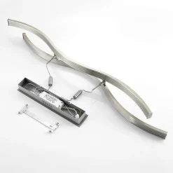 Lucande LED-hengelampe Mairia, sølv, høydejusterbar