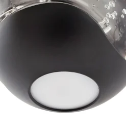 Lucande LED-pendellampe Hayley, svart, 5 lyskilder, langstrakt