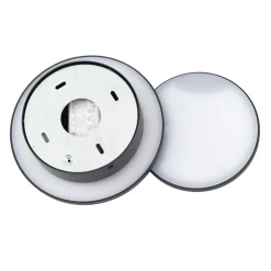 Lucande LED-vegglampe Elrik, svart, 20 cm høy, metall