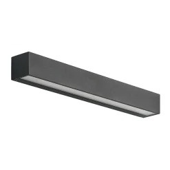 Lucande LED-vegglampe Lengo, 50 cm, antrasitt, opp/ned, CCT