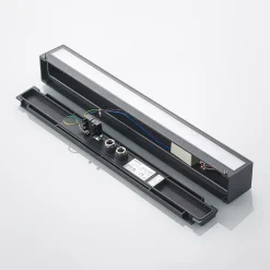 Lucande LED-vegglampe Lengo, 50 cm, antrasitt, opp/ned, CCT