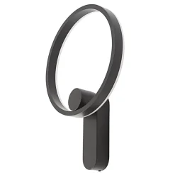 Lucande LED-vegglampe Yekta, indirekte, svart, dimbar