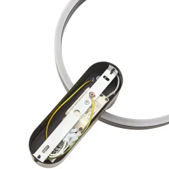 Lucande LED-vegglampe Yekta, indirekte, svart, dimbar