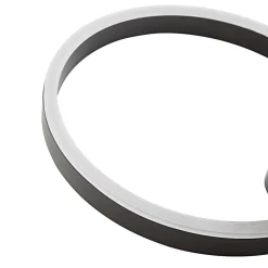 Lucande LED-vegglampe Yekta, indirekte, svart, dimbar