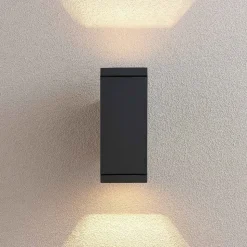 Lucande Stani utendørs vegglampe, E27, 2 lyskilder