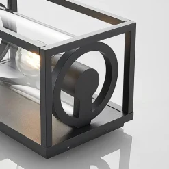 Lucande utendørs vegglampe Brienne, 30 cm, antrasitt, metall