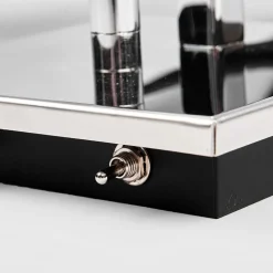 Lucande vegglampe Karla, svart, 30 cm, LED-leselampe, E27