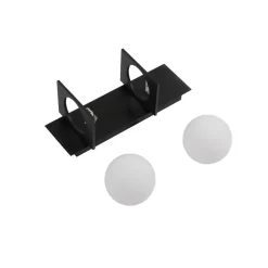 Lucande vegglampe Kulka, 2 lyskilder, svart, glass, G9