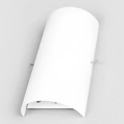 Lucande vegglampe Sidra, høyde 28 cm, glass, halvsirkelformet