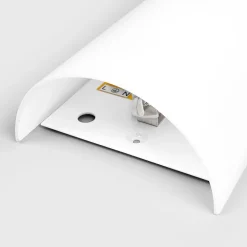 Lucande vegglampe Sidra, høyde 28 cm, glass, halvsirkelformet