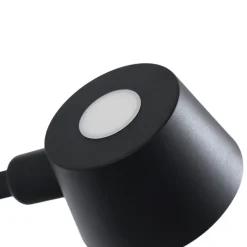 Lucande vegglampe Silka, svart, metall, 9,5 cm høy