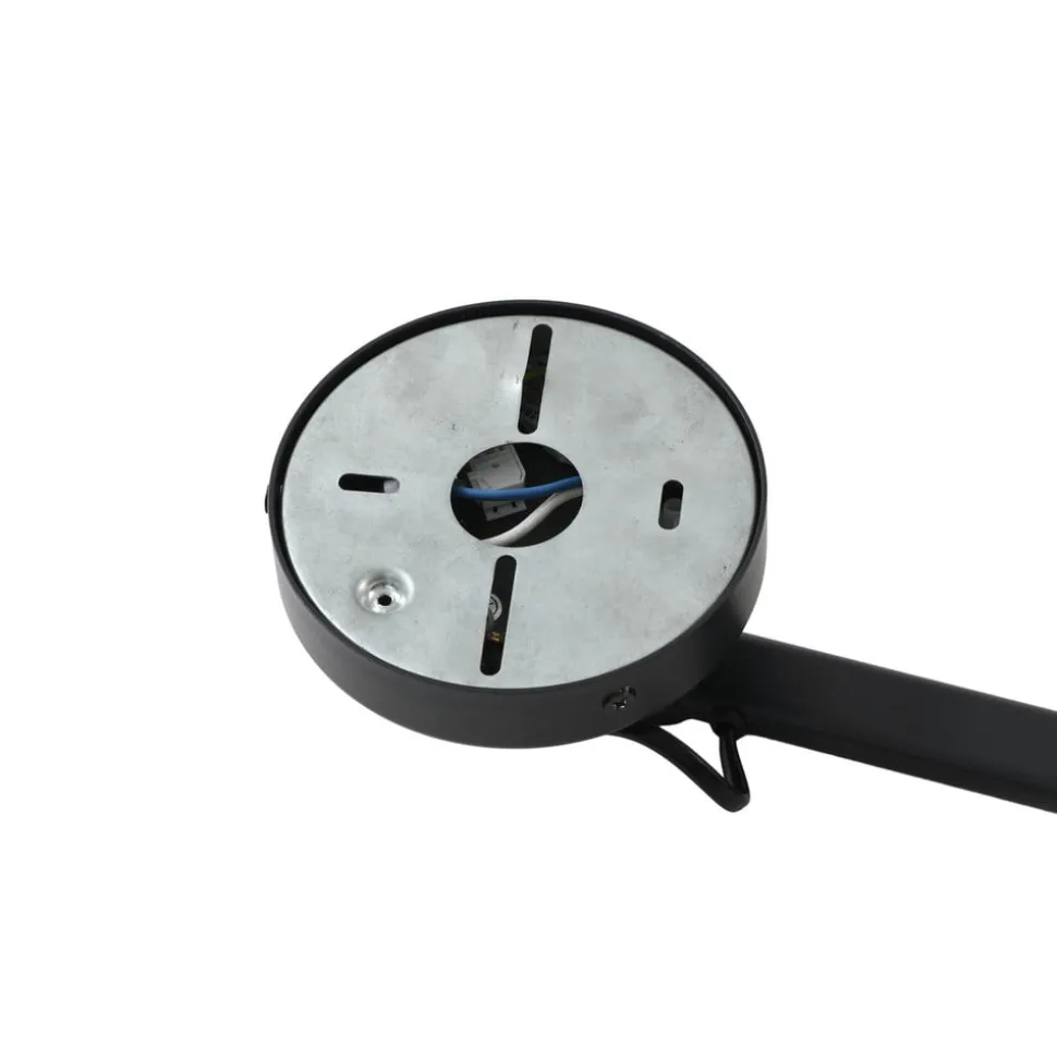 Lucande vegglampe Silka, svart, metall, 9,5 cm høy