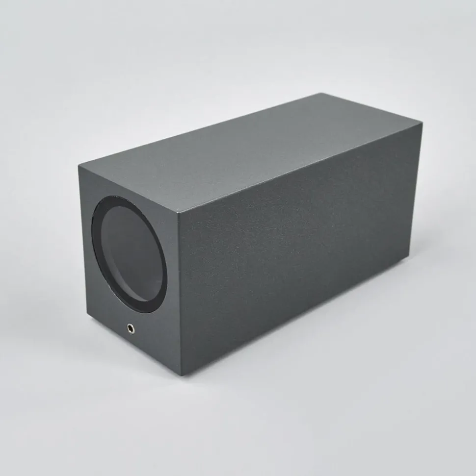 Lucande vegglampe Xava, opp/ned, antrasitt, 2 lyskilder, GU10