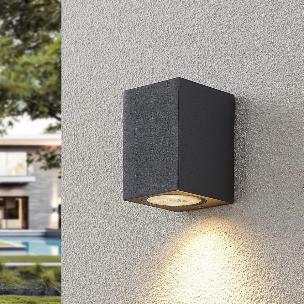 Lucande veggspot Lavina, 10 cm, antrasitt, GU10, 1 lyskilde.