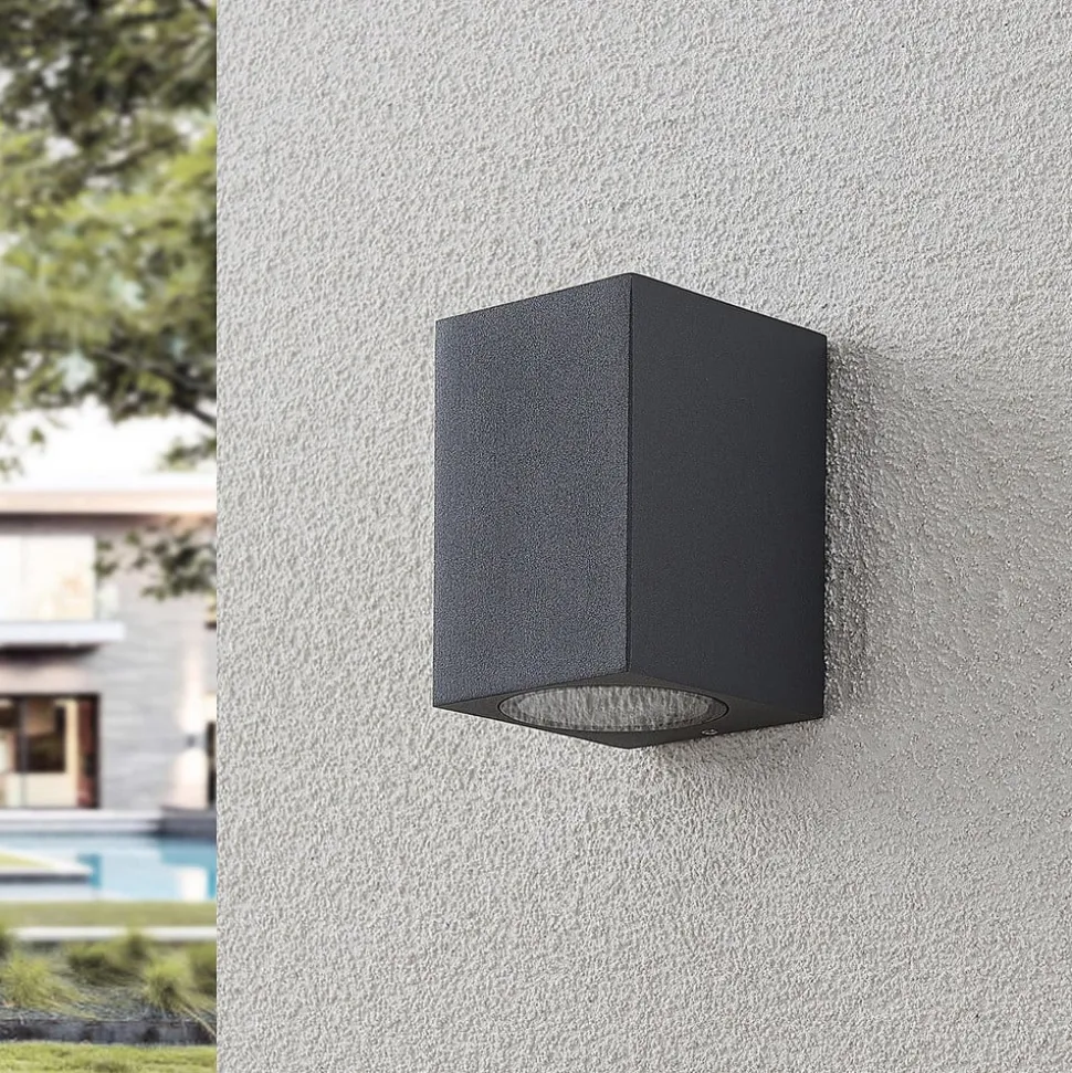 Lucande veggspot Lavina, 10 cm, antrasitt, GU10, 1 lyskilde.