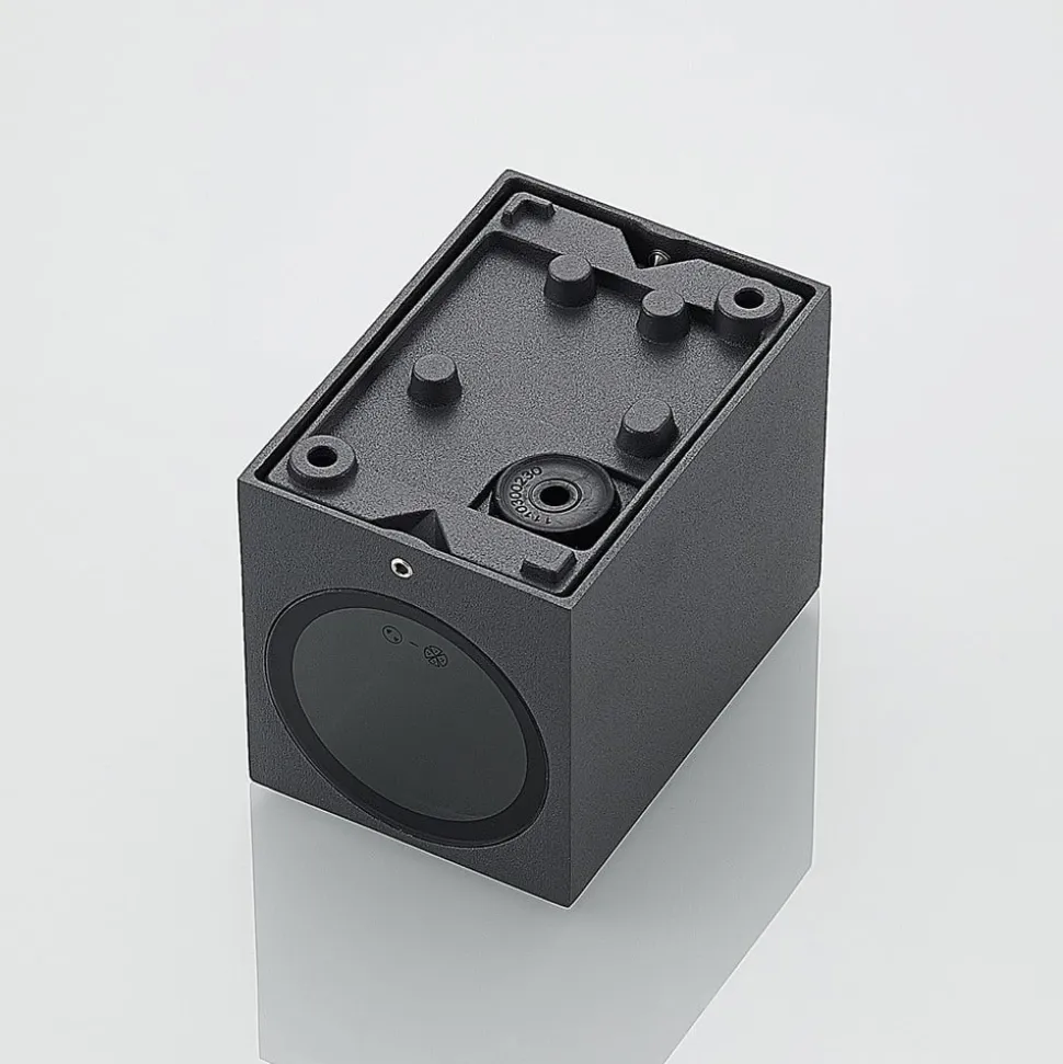 Lucande veggspot Lavina, 10 cm, antrasitt, GU10, 1 lyskilde.