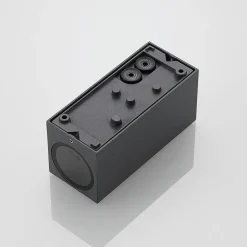 Lucande veggspot Lavina, 17 cm, antrasitt, 2 lyskilder, 4 stk