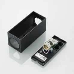 Lucande veggspot Lavina, 17 cm, antrasitt, 2 lyskilder, 4 stk