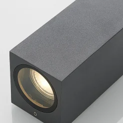 Lucande veggspot Lavina, 17 cm, antrasitt, GU10, 2 lyskilder.