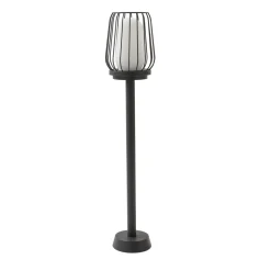 Lucande veilampe Chandan, 80 cm, svart, aluminium
