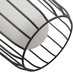 Lucande veilampe Chandan, 100 cm, svart, aluminium