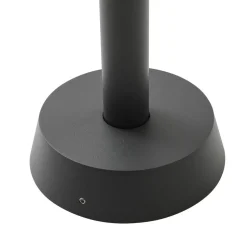 Lucande veilampe Chandan, 100 cm, svart, aluminium