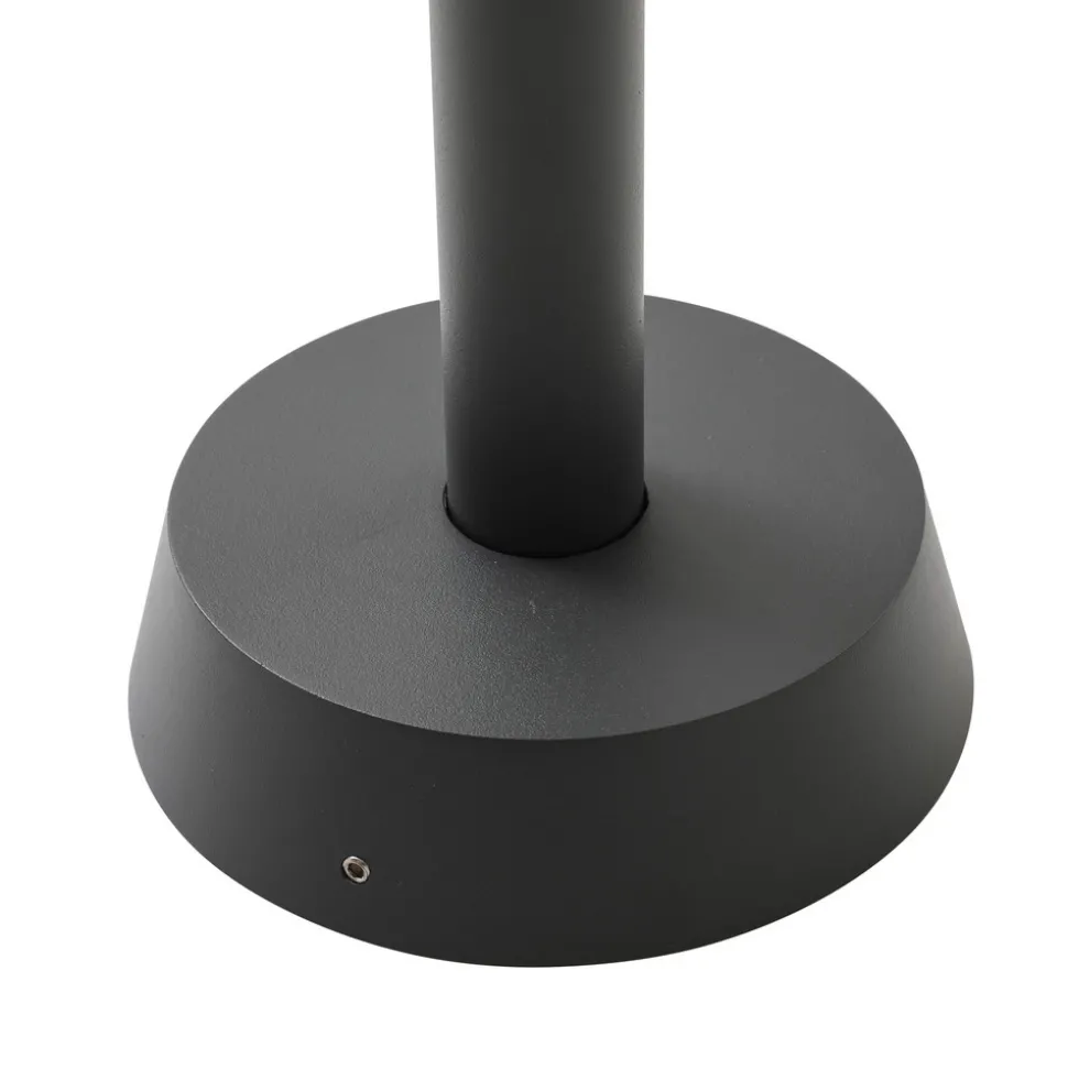 Lucande veilampe Chandan, 100 cm, svart, aluminium