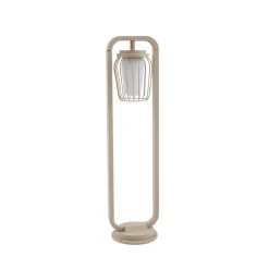 Lucande veilampe Chandan, 90 cm, beige, metall, IP54