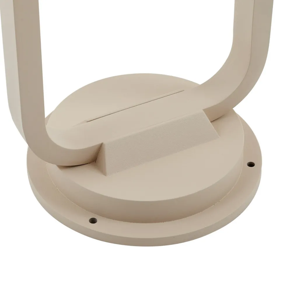 Lucande veilampe Chandan, 90 cm, beige, metall, IP54