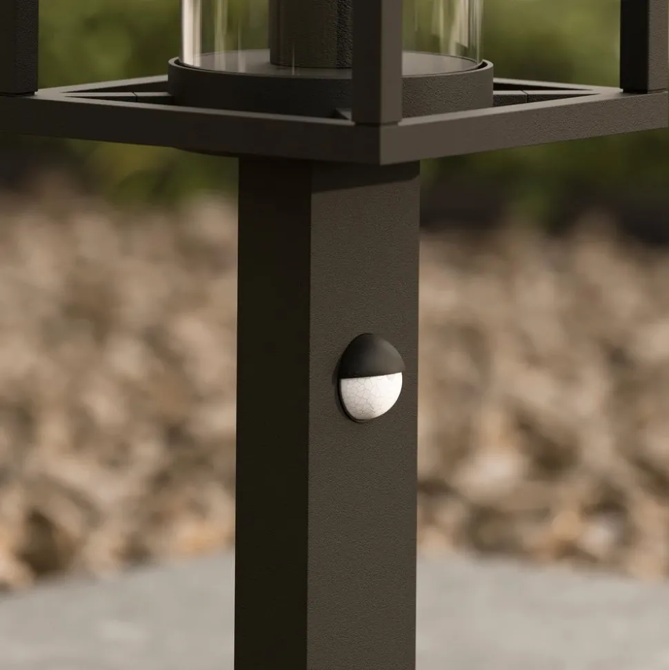 Lucande veilampe Ferda, 60 cm, sensor, antrasitt, IP44