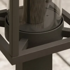 Lucande veilampe Ferda, 60 cm, sensor, antrasitt, IP44