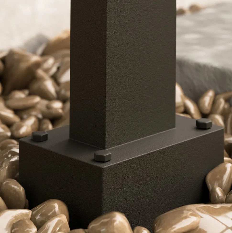 Lucande veilampe Ferda, 60 cm, sensor, antrasitt, IP44