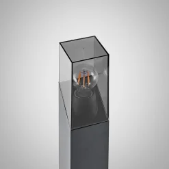 Lucande veilampe Fiola, 80 cm, antrasitt, IP54