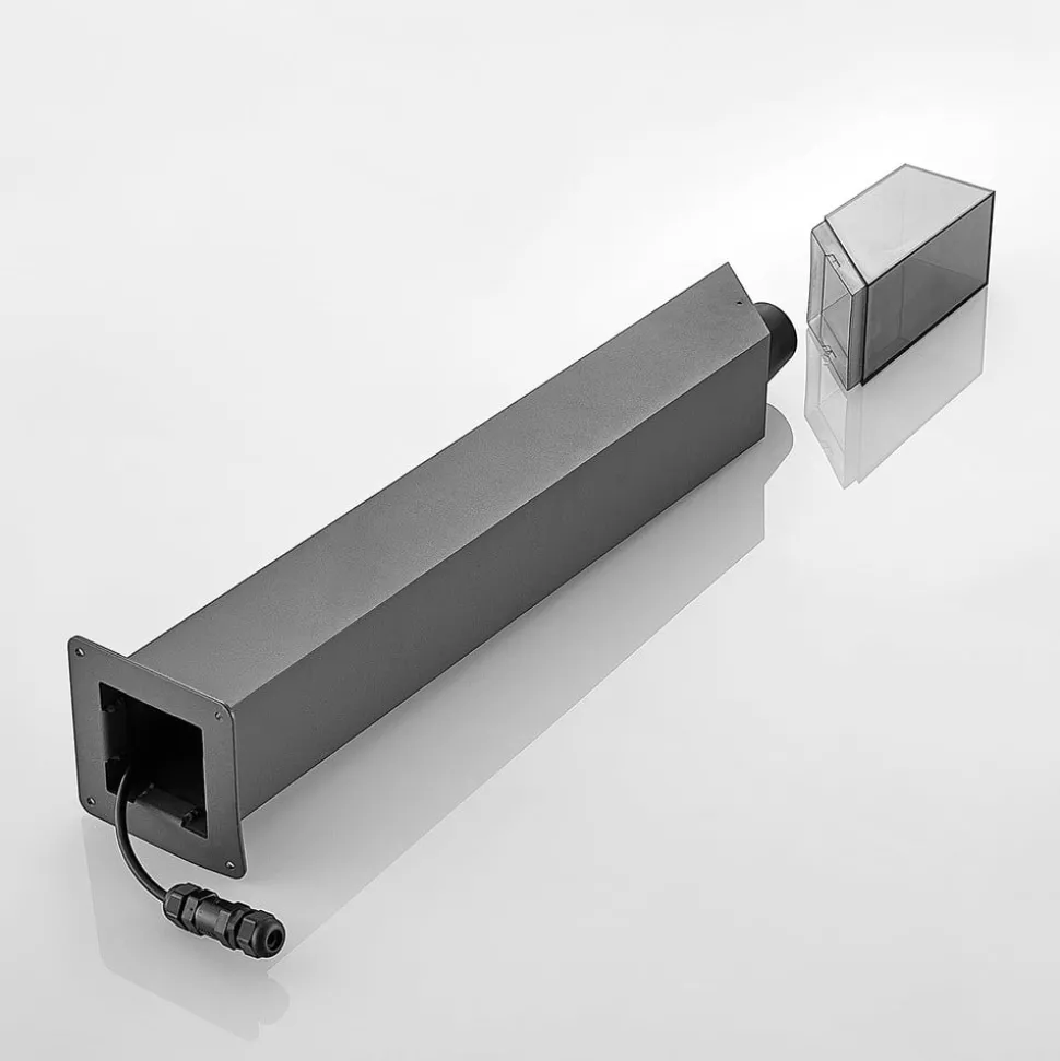 Lucande veilampe Fiola, 80 cm, antrasitt, IP54