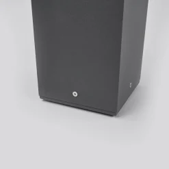 Lucande veilampe Klemens, 90 cm, antrasitt, metall, E27