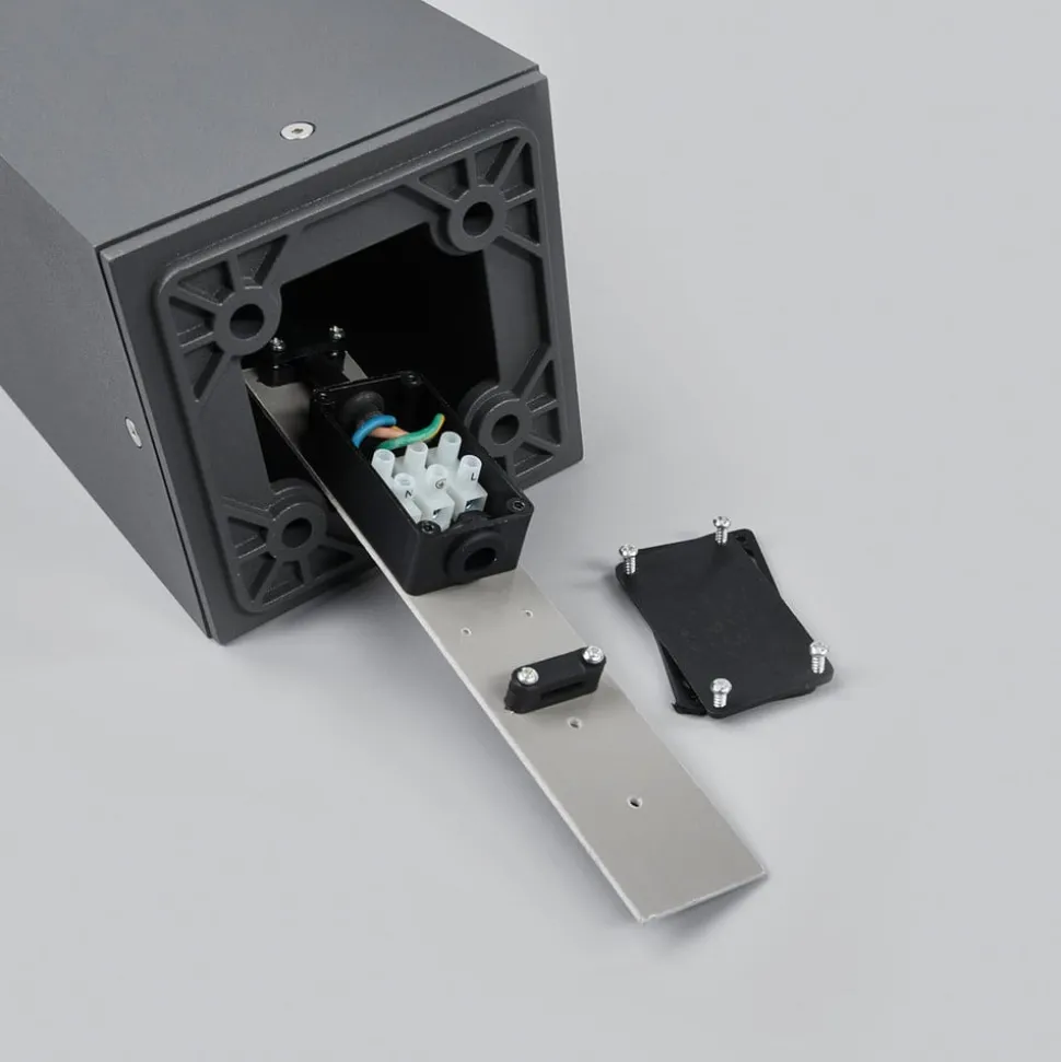 Lucande veilampe Klemens, 90 cm, antrasitt, metall, E27