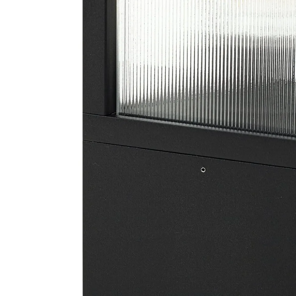 Lucande veilampe Klemens, 90 cm, svart, metall, IP54