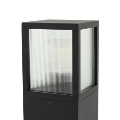 Lucande veilampe Klemens, 90 cm, svart, metall, IP54