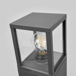 Lucande veilampe Klemens, 65 cm, antrasitt, metall, E27