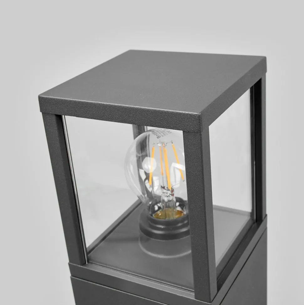 Lucande veilampe Klemens, 65 cm, antrasitt, metall, E27