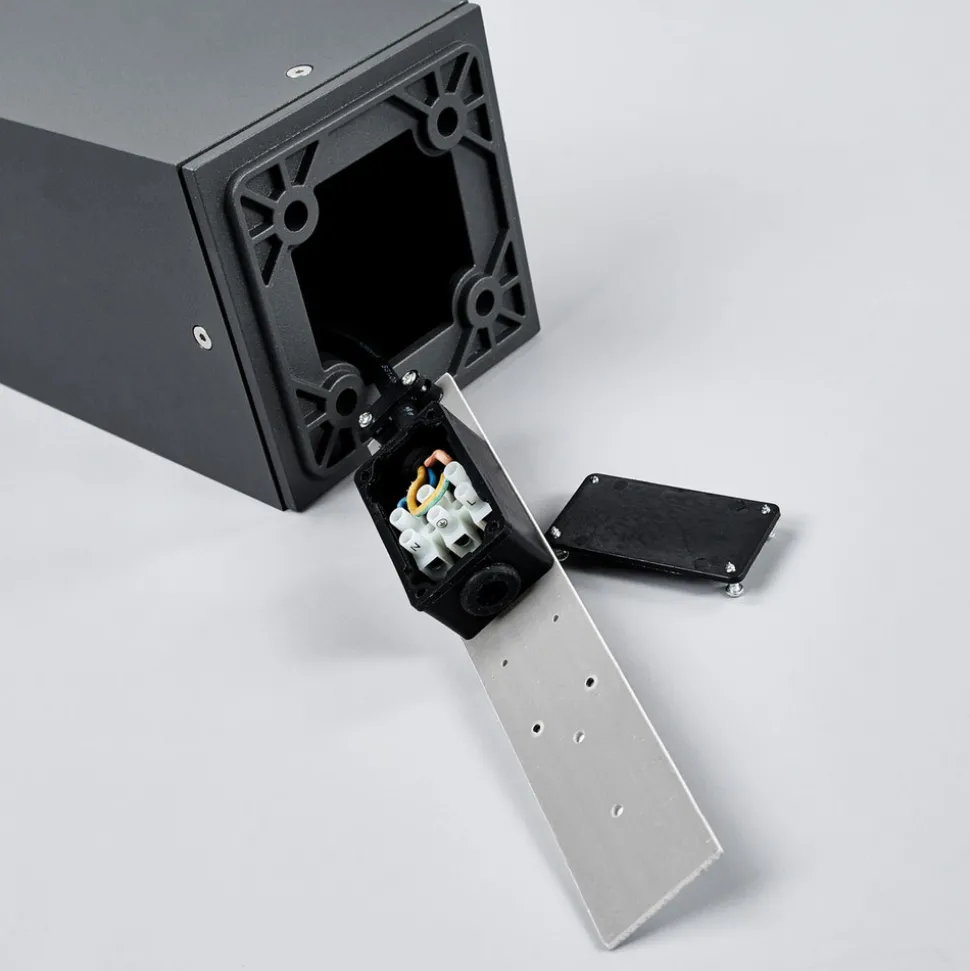 Lucande veilampe Klemens, 65 cm, sensor, antrasitt, E27