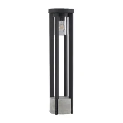 Lucande veilampe Overa, grå, metall, 68 cm, IP44, E27