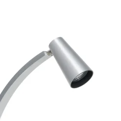 Lucande Velanoris bordlampe, børstet aluminium