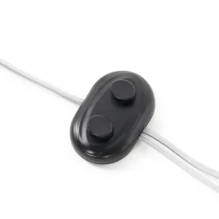 Lucande Velanoris gulvlampe, 2 lyskilder, børstet aluminium