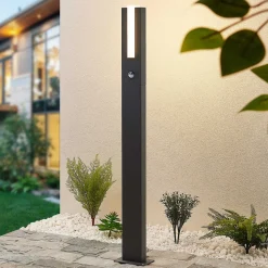 Lucande Virgalia LED-veilampe, bevegelsessensor, 100 cm, IP54