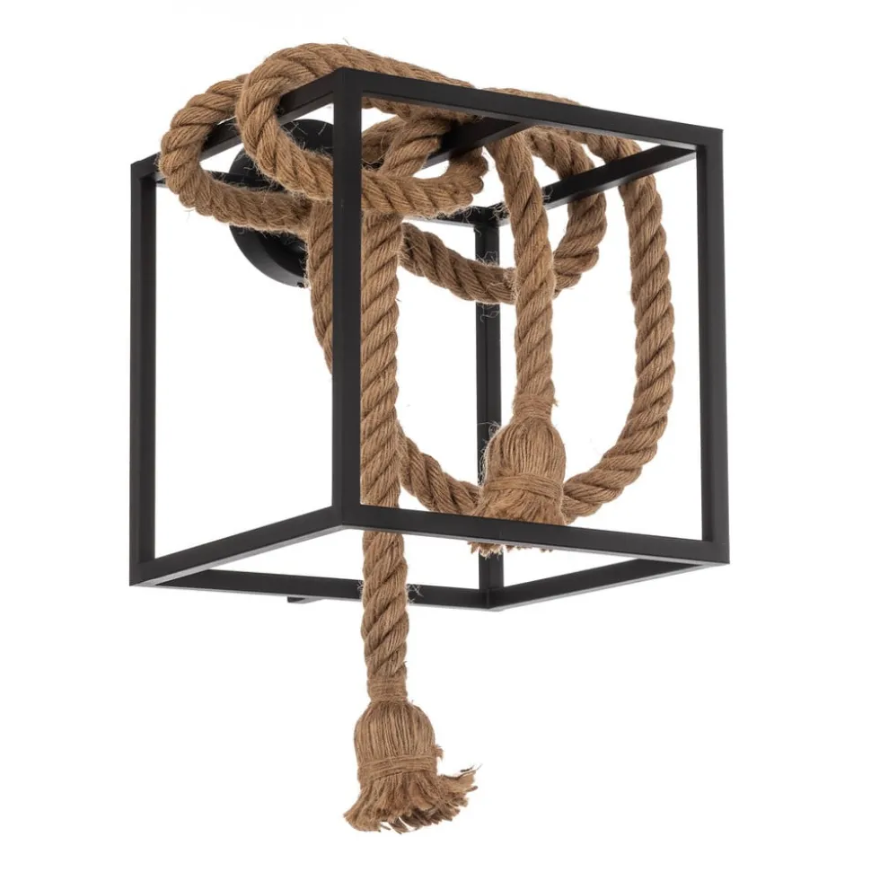 Lucande Vlados vegglampe, bur, 29 cm