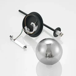 Lucande Wynona vegglampe, 1 lyskilde, svart